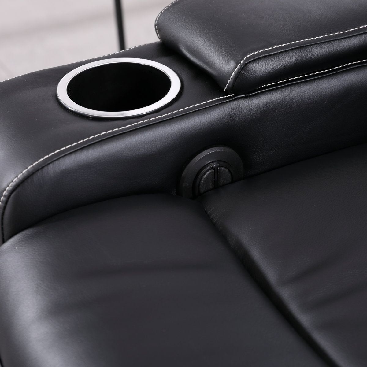 Drennen 3-Piece Power Recliner Home Theater Living Room Set With USB Charging & Storage & Cupholders