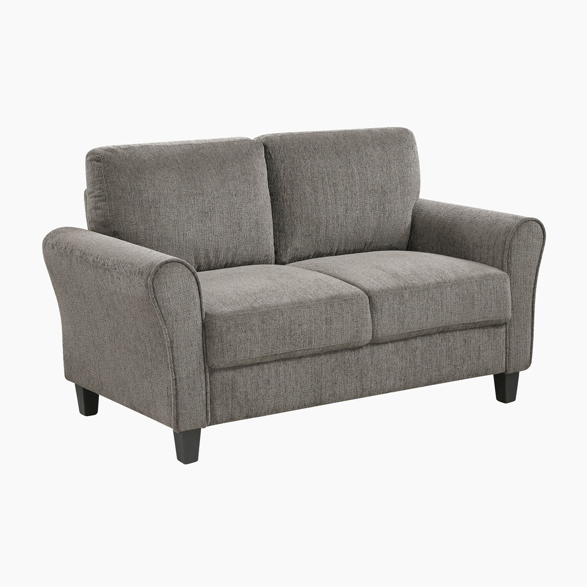 Emilio 3-Piece Upholstered Living Room Set - Plush Chenille Fabric Upholstery and Durable Solid Wood & Plywood Frame