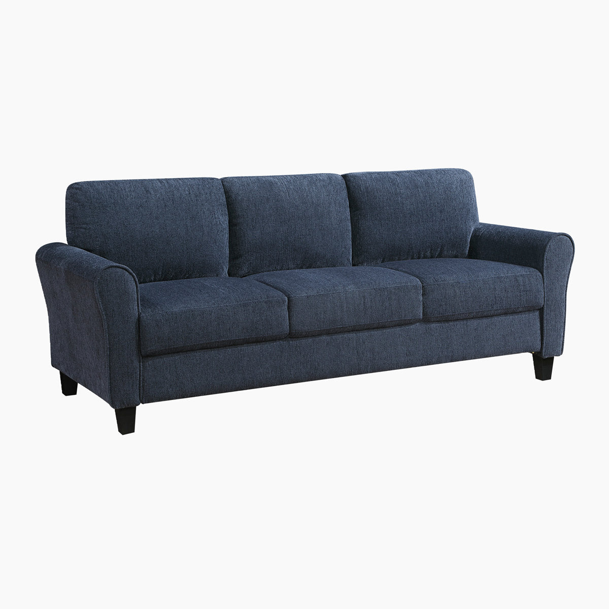 Emilio 3-Piece Upholstered Living Room Set - Plush Chenille Fabric Upholstery and Durable Solid Wood & Plywood Frame