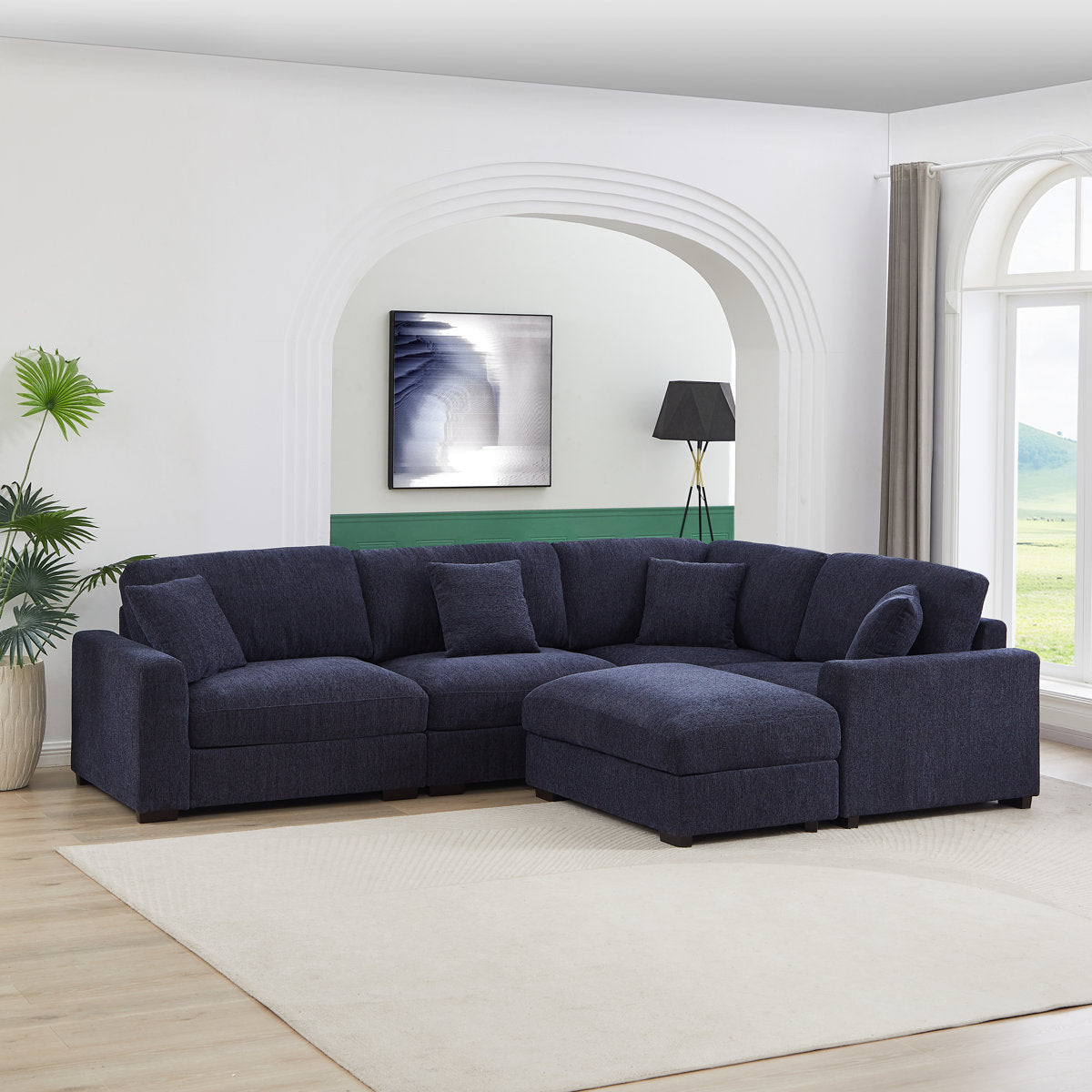 Eugenija 5 - Piece Upholstered Sectional
