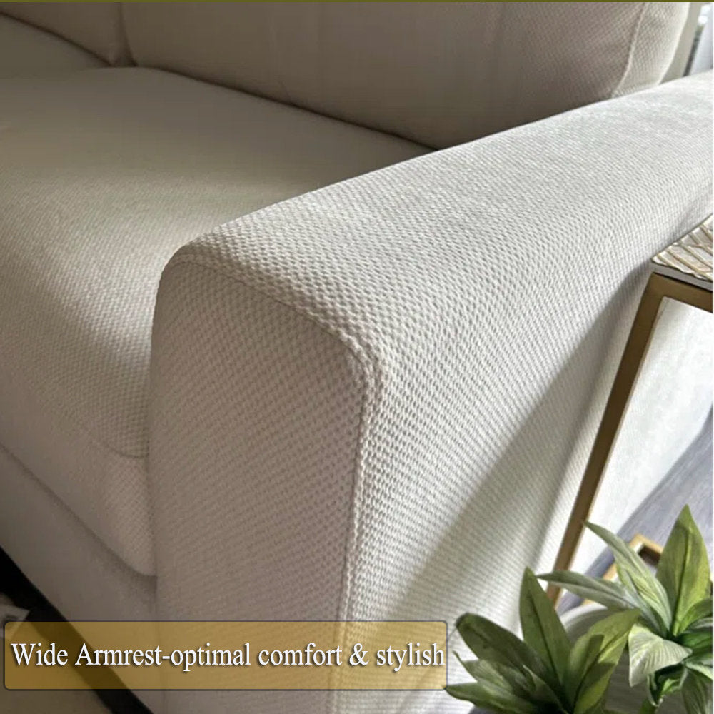 Eugenijus Reversible Modular 6 Piece Corner Sectional Couch with Ottoman