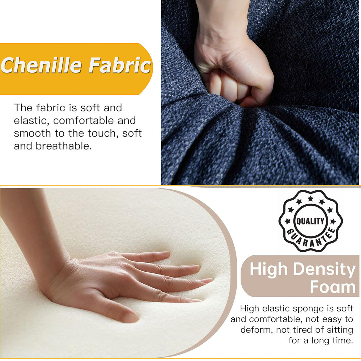 Eugenijus Reversible Modular 6 Piece Corner Sectional Couch with Ottoman