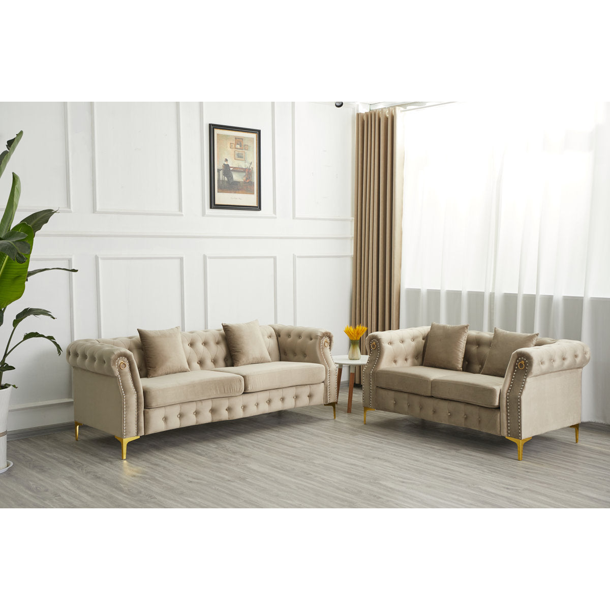 Frotten 2 - Piece Velvet Living Room Set