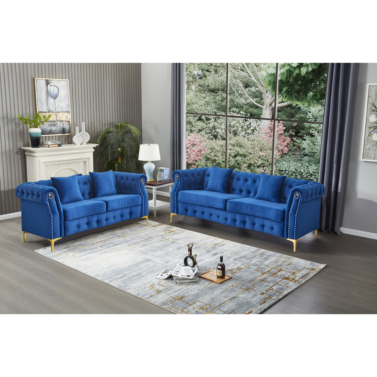 Frotten 2 - Piece Velvet Living Room Set