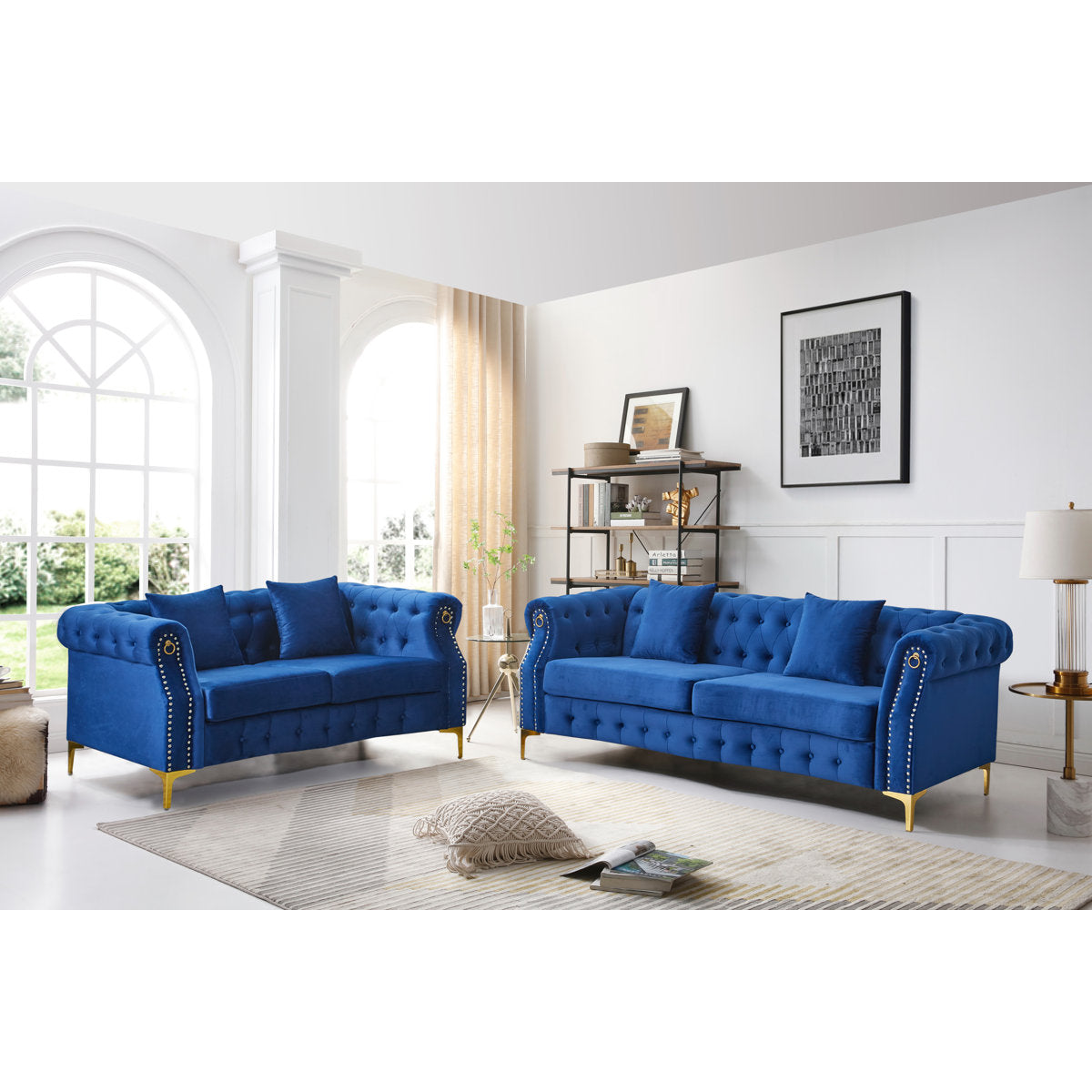 Frotten 2 - Piece Velvet Living Room Set
