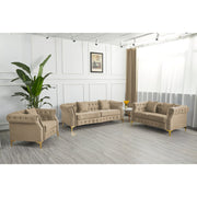 Frotten 3 - Piece Velvet Living Room Set