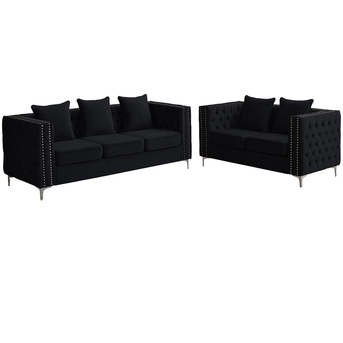 Habbe 2 - Piece Velvet Living Room Set