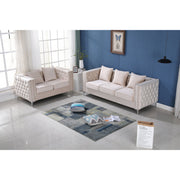 Habbe 2 - Piece Velvet Living Room Set
