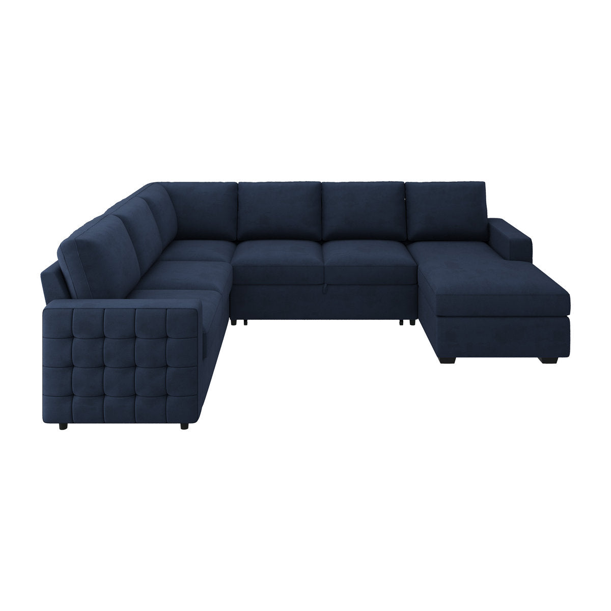 Hildur U-Shaped Sectional Sofa Bed Pull Out Sleeper Couch With Storage Chaise