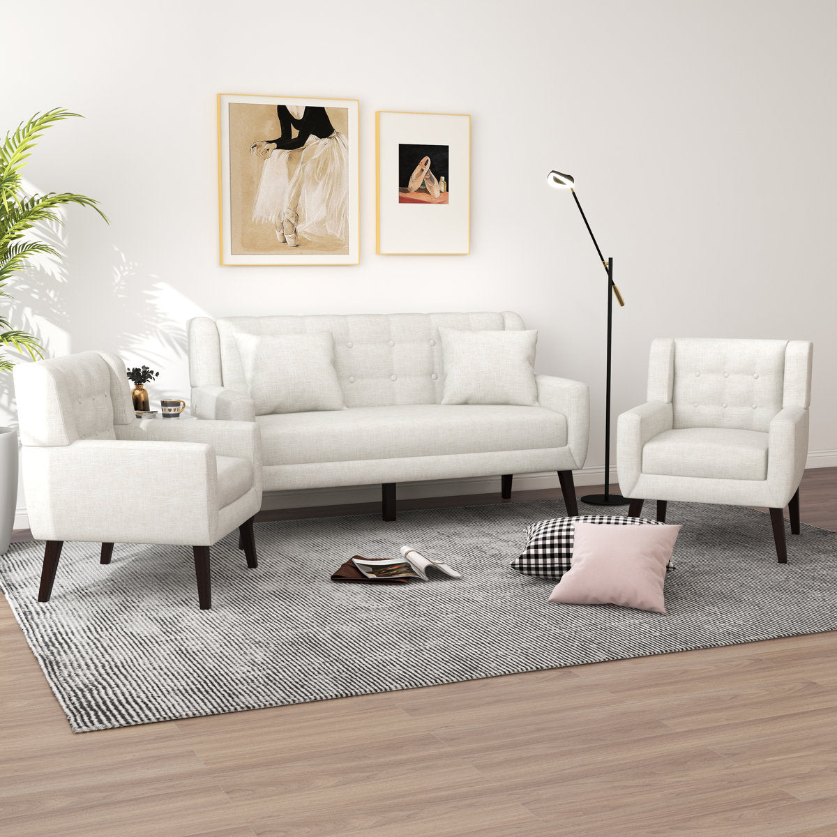 Jaqueze 3 - Piece Living Room Set