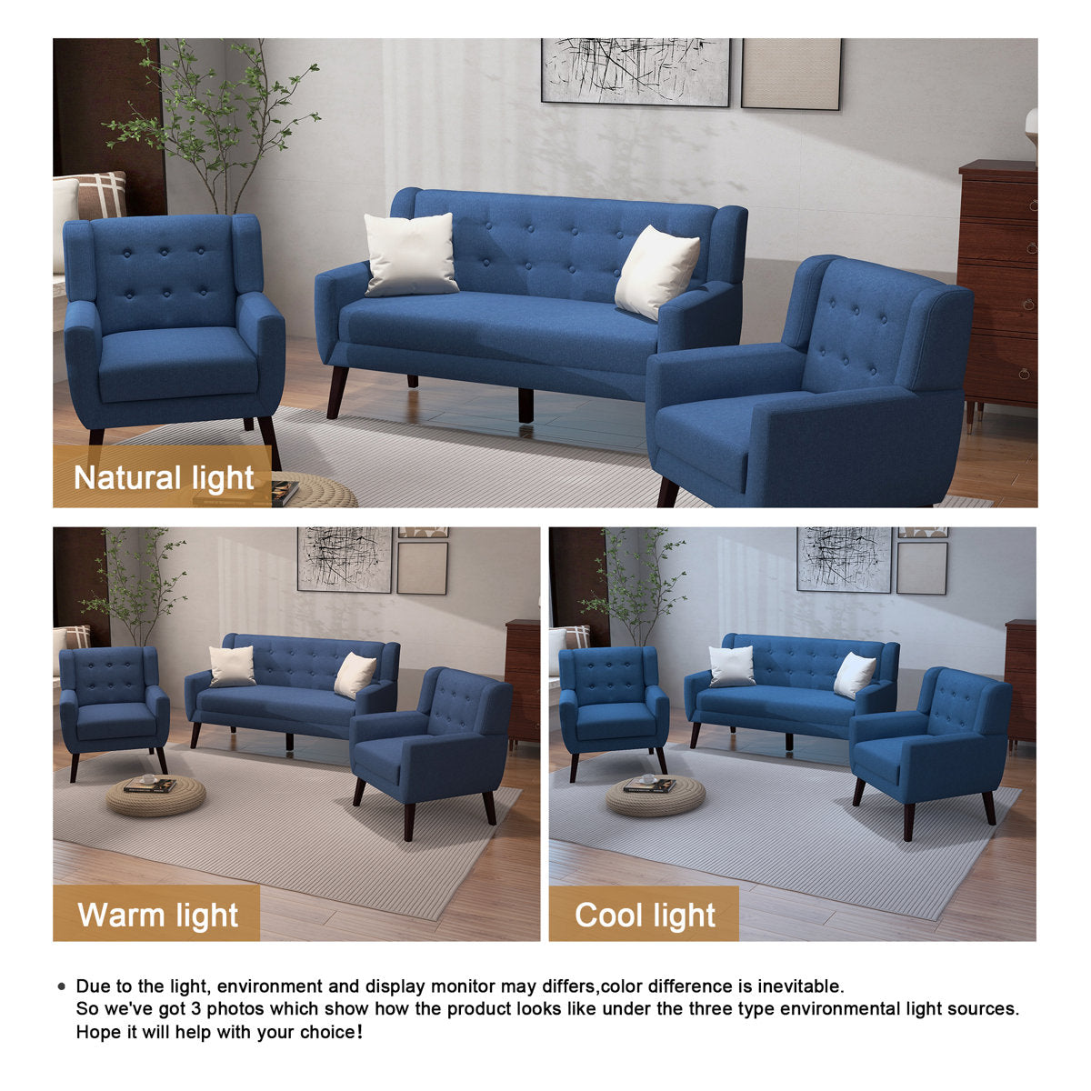 Jaqueze 3 - Piece Living Room Set