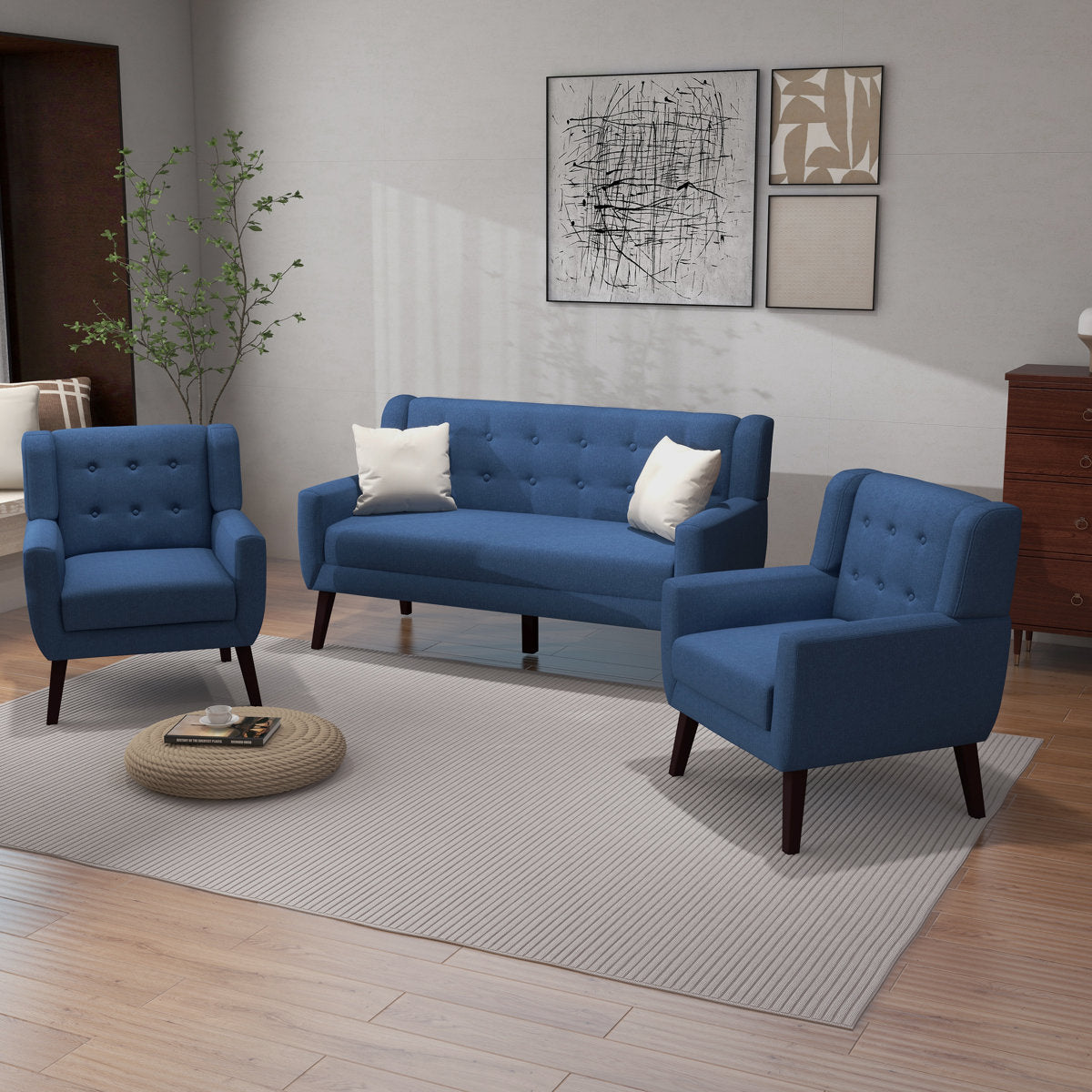 Jaqueze 3 - Piece Living Room Set