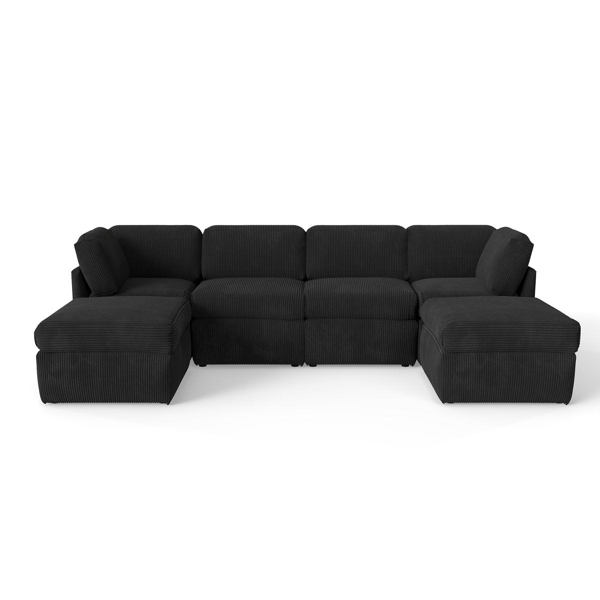 Joko Reversible Modular Corner Sectional Sofa With Ottoman