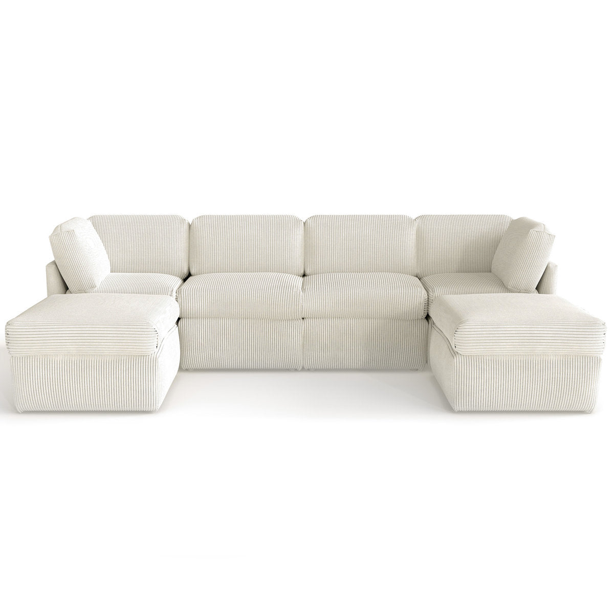 Joko Reversible Modular Corner Sectional Sofa With Ottoman