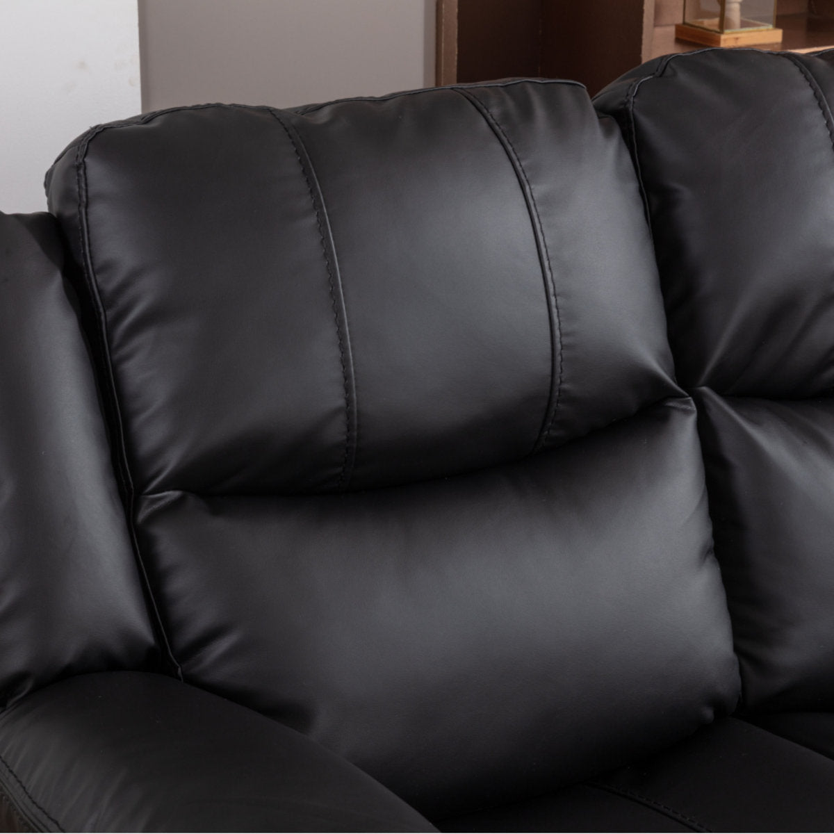 Kamarli 2 Piece Breathable Leather Manual Reclining Living Room Set with Pillow Top Arm