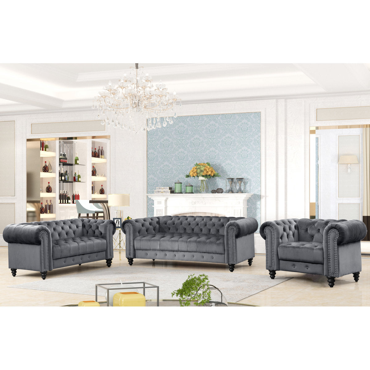 Keyla 3 - Piece Living Room Set