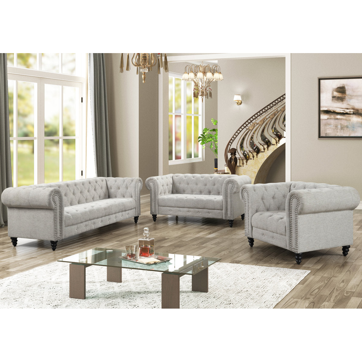 Keyla 3 - Piece Living Room Set