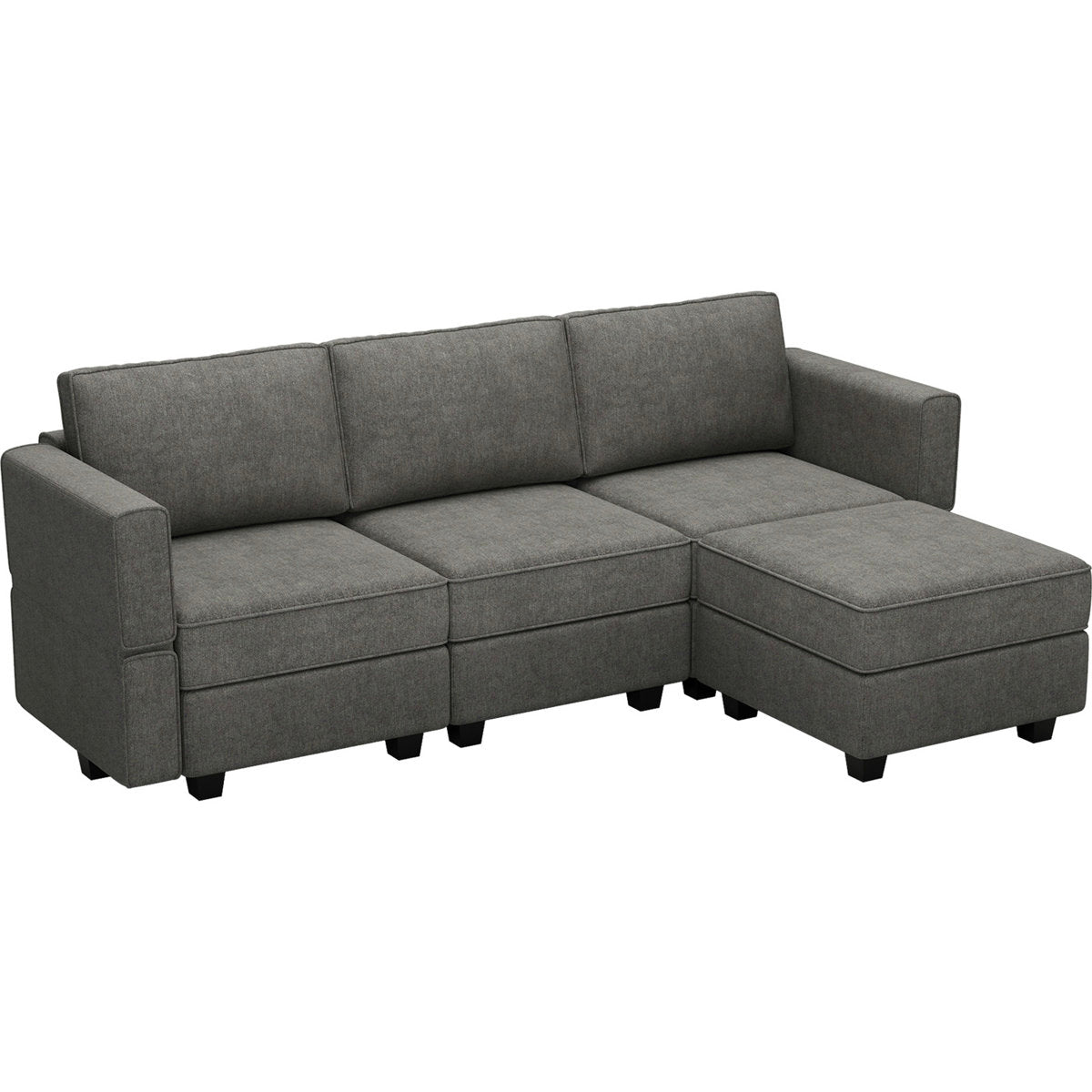 Kimbrel Modular Sectional Sofa With Storage Seat Convertible Couch L Shape Set