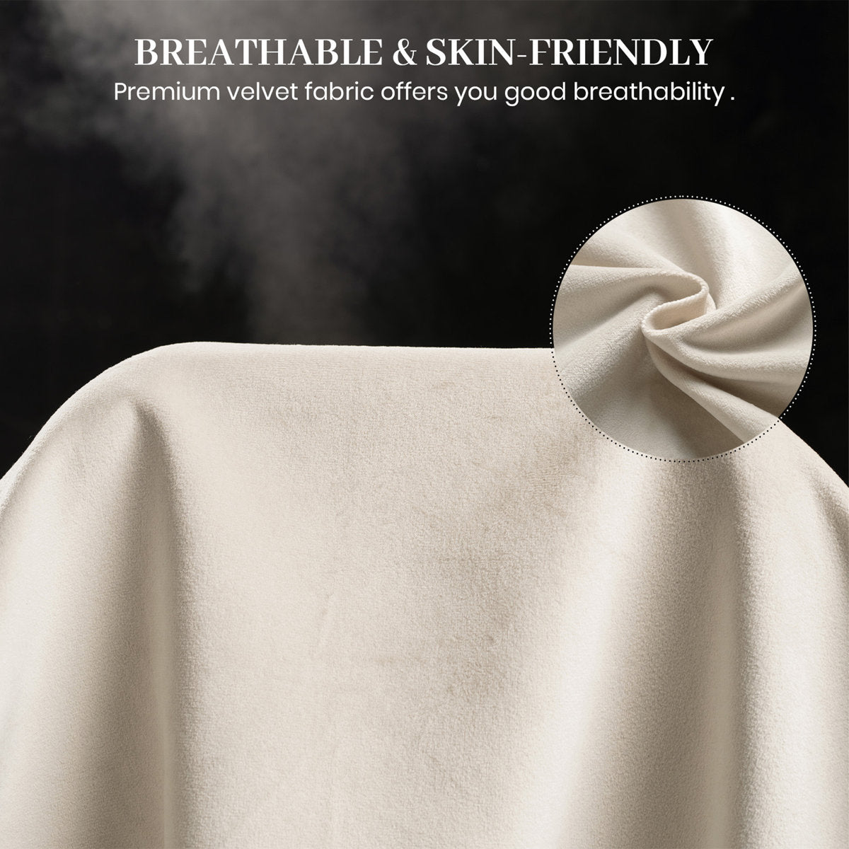 Knaack Velvet 4-Seat L Shaped Corner Sofa Sectional Couch With Ottoman