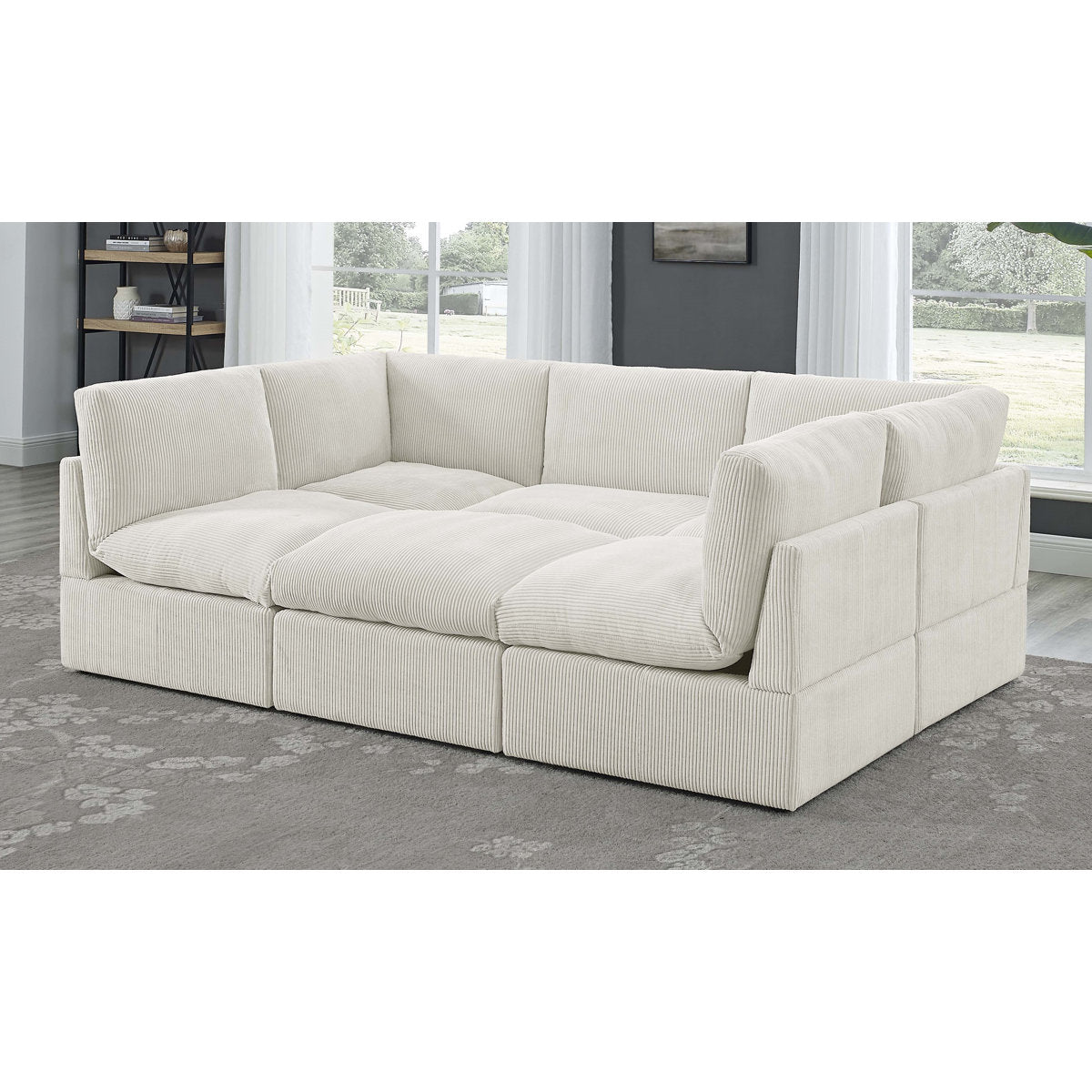 Kyanne Priyen 98" Wide Symmetrical Modular Corner Sectional