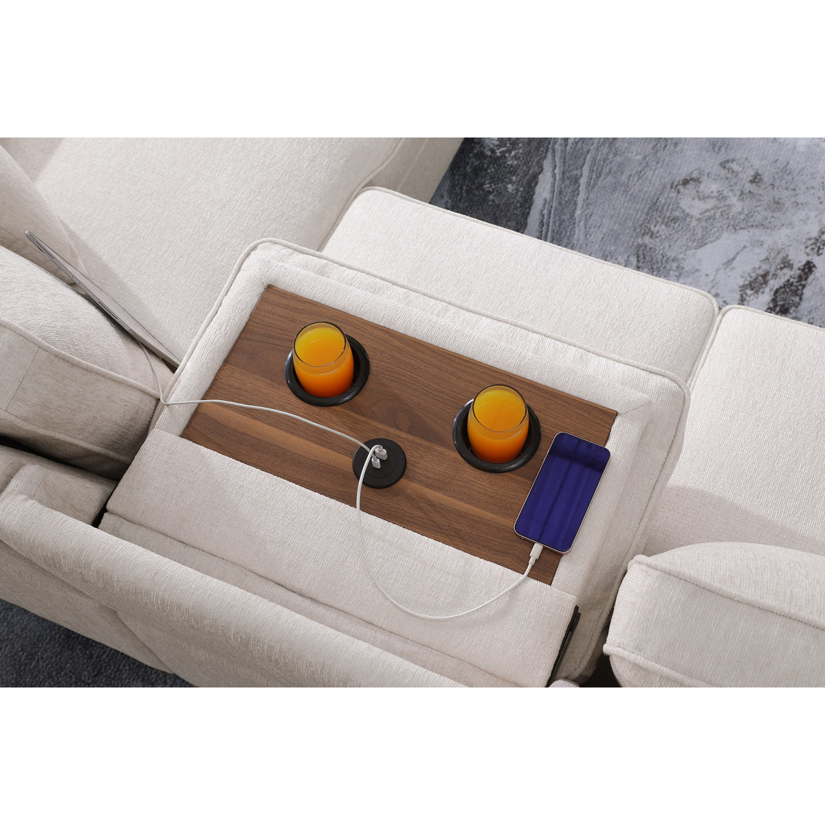 L-Shaped Sleeper Sofa Reversible Couch Pull Out Couch With Storage Chaise