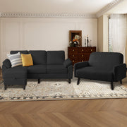 Lamaya  Corduroy 3 - Piece Living Room Set