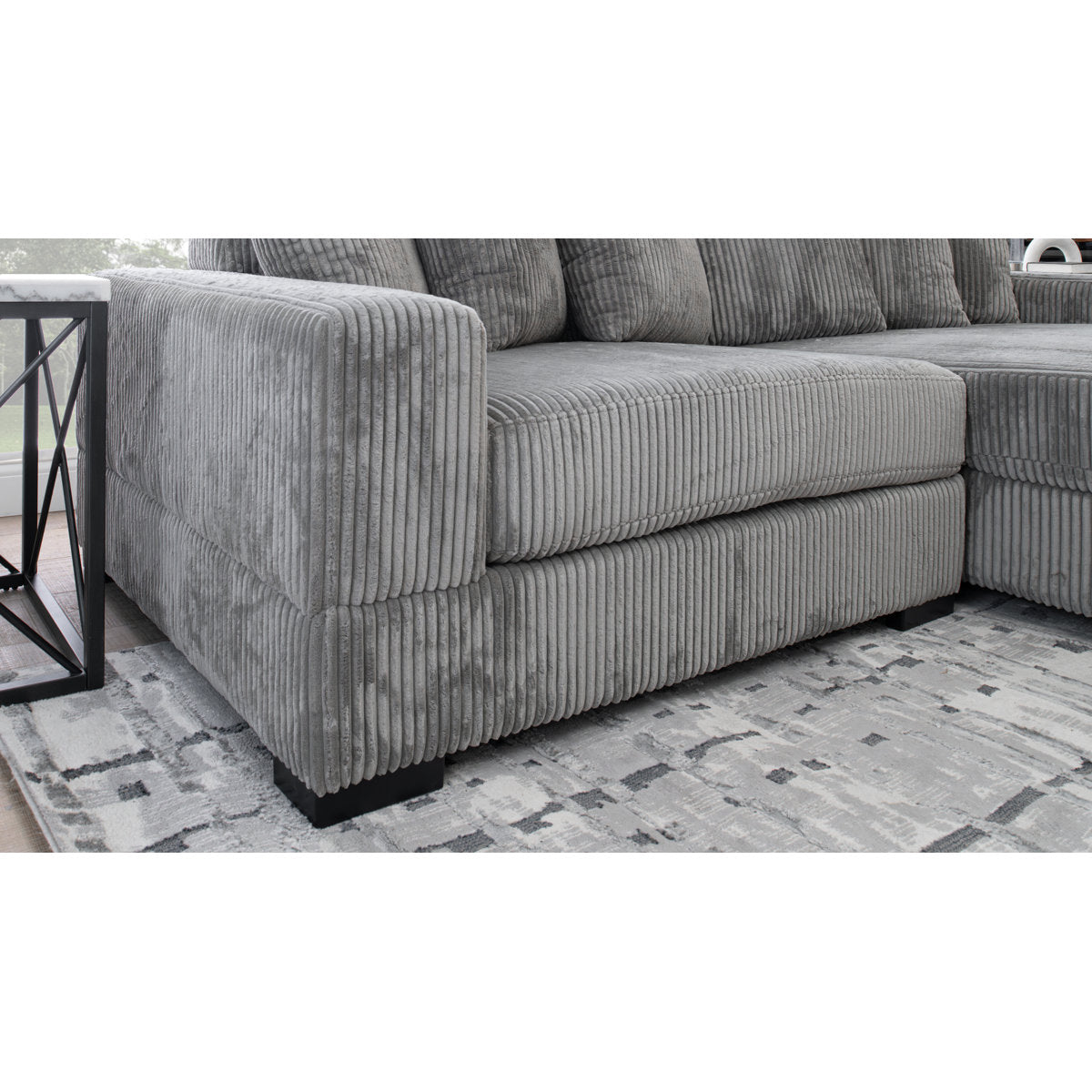 Luxe 108" Corduroy Sectional