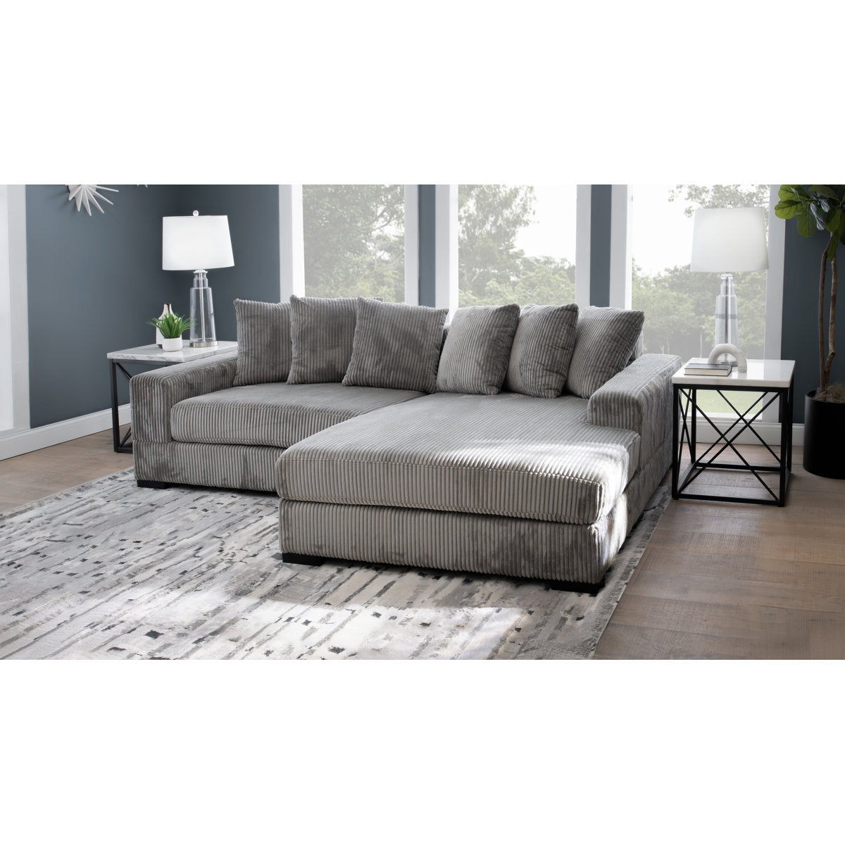 Luxe 108" Corduroy Sectional