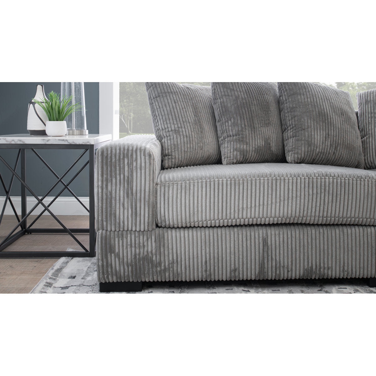 Luxe 108" Corduroy Sectional
