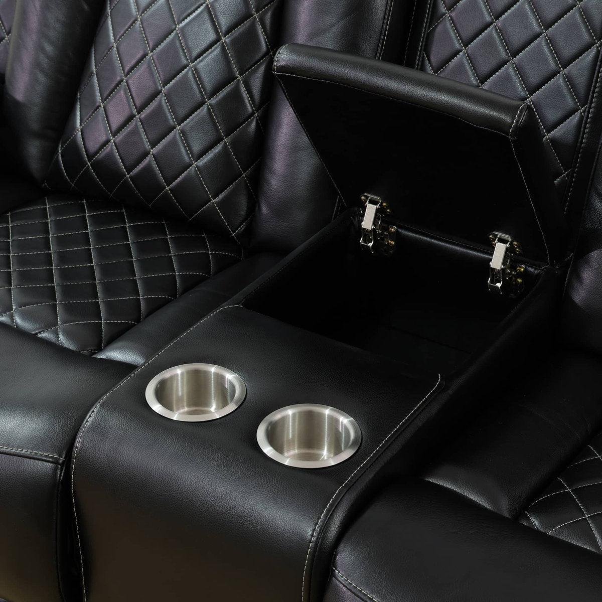 Maceson 3 - Piece Movie Theater Recliner Set with LED Light