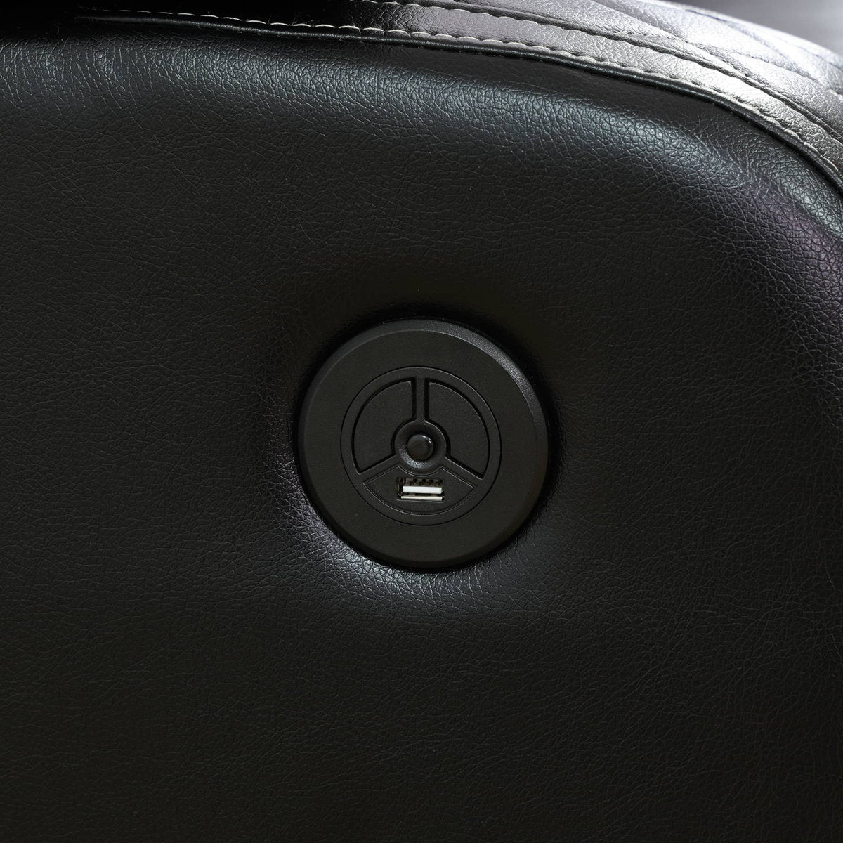 Maceson 3 - Piece Movie Theater Recliner Set with LED Light