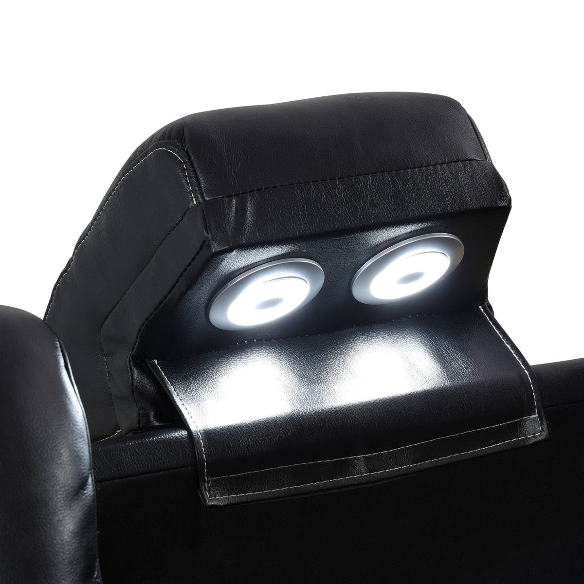 Maceson 3 - Piece Movie Theater Recliner Set with LED Light