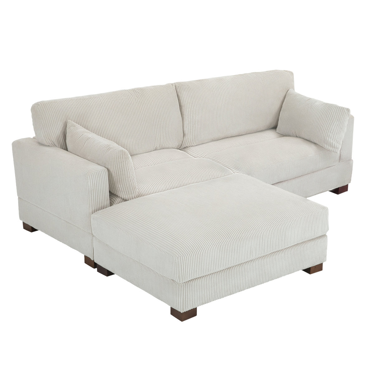 Maelina 3 - Piece Corduroy Sectional