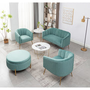 Mariantonietta 4 - Piece Velvet Living Room Set