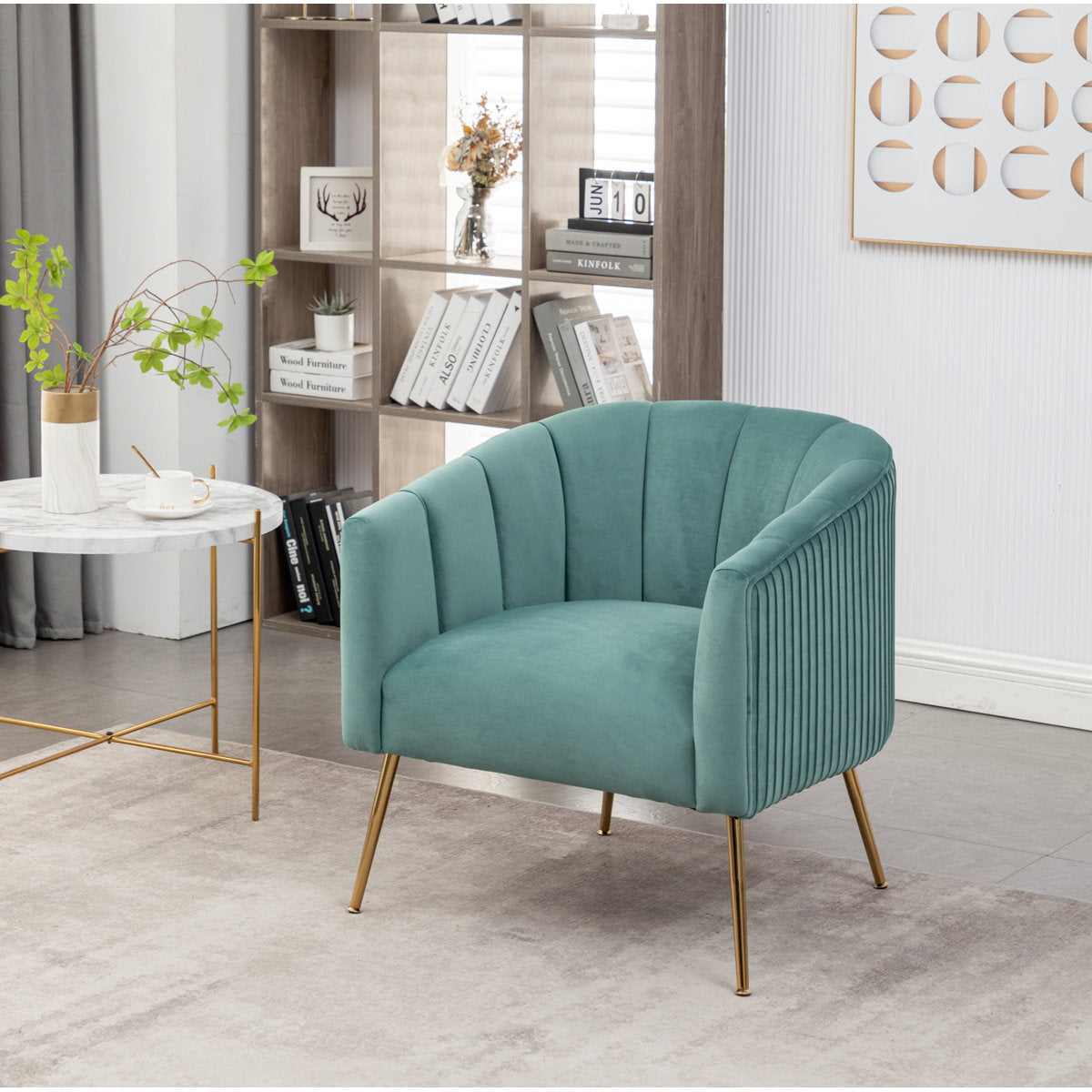 Mariantonietta 4 - Piece Velvet Living Room Set