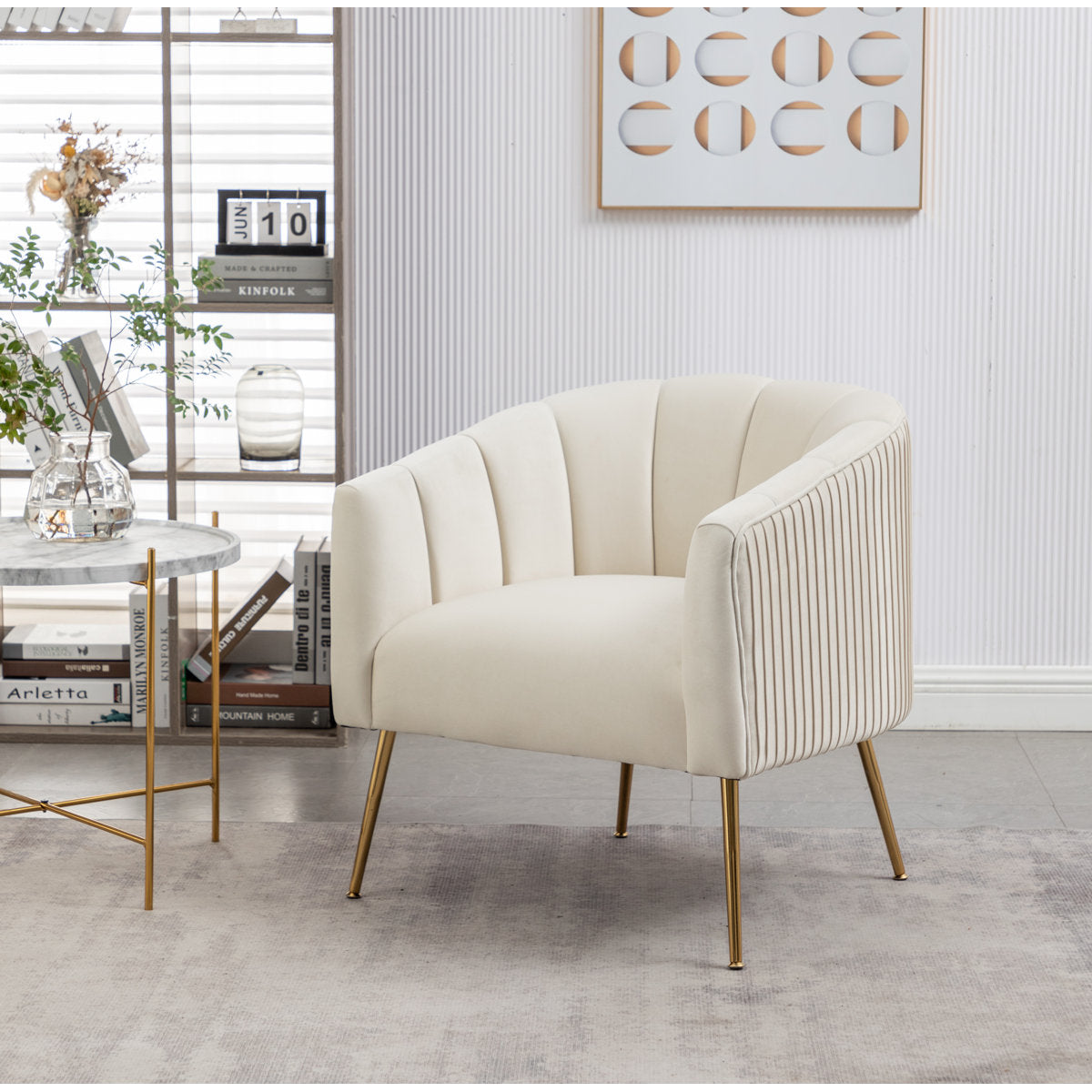 Mariantonietta 4 - Piece Velvet Living Room Set