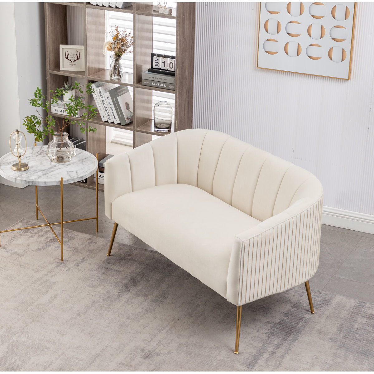 Mariantonietta 4 - Piece Velvet Living Room Set