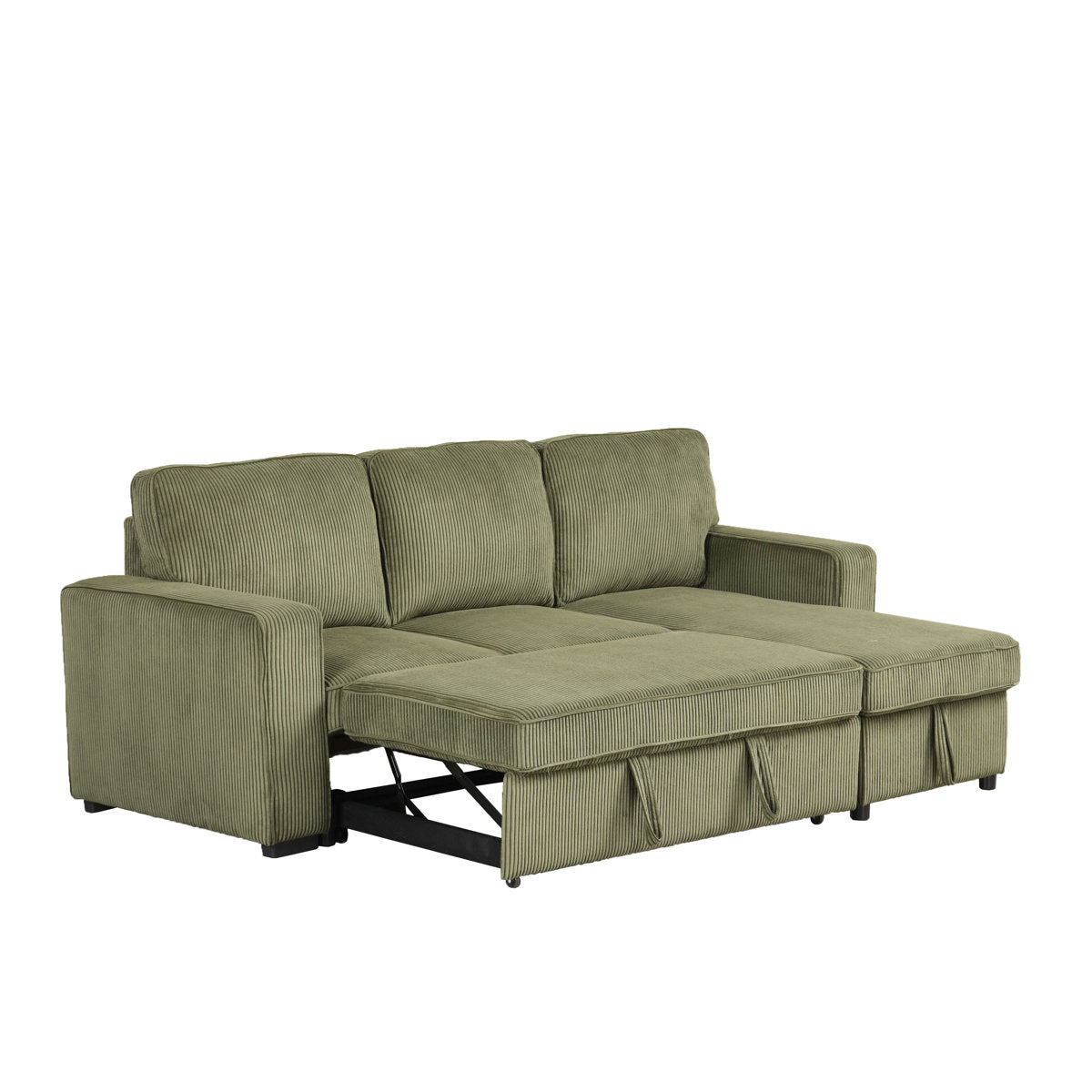 Maslynn Chenille Pull-out Sleeper Sectional