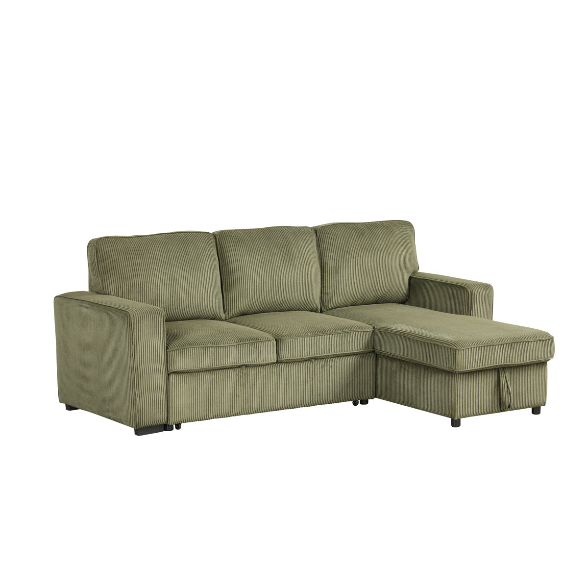 Maslynn Chenille Pull-out Sleeper Sectional