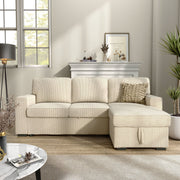 Maslynn Chenille Pull-out Sleeper Sectional
