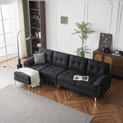 Mercer41 110'' W Point Tufed L-Shaped Sectional