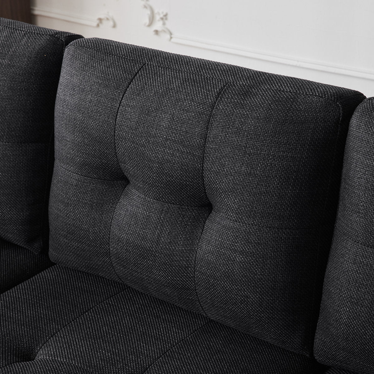 Mercer41 110'' W Point Tufed L-Shaped Sectional