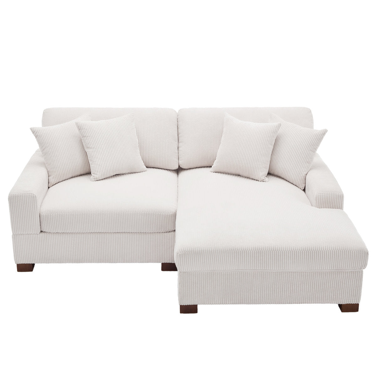 Milbrey 2 - Piece Corduroy Sectional