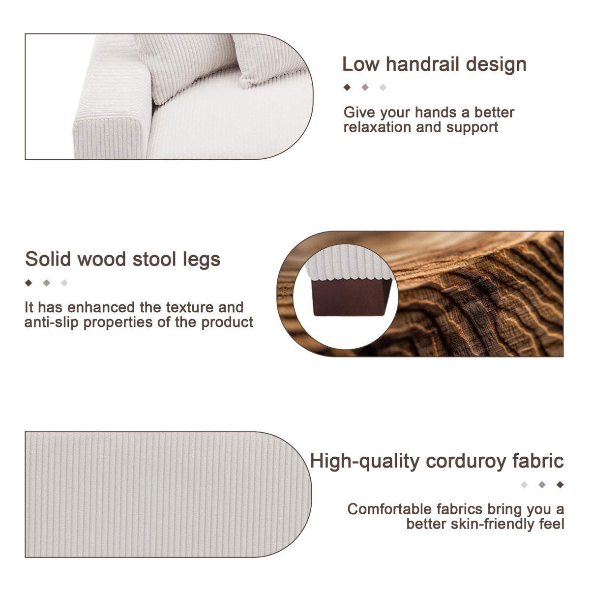 Milbrey 2 - Piece Corduroy Sectional