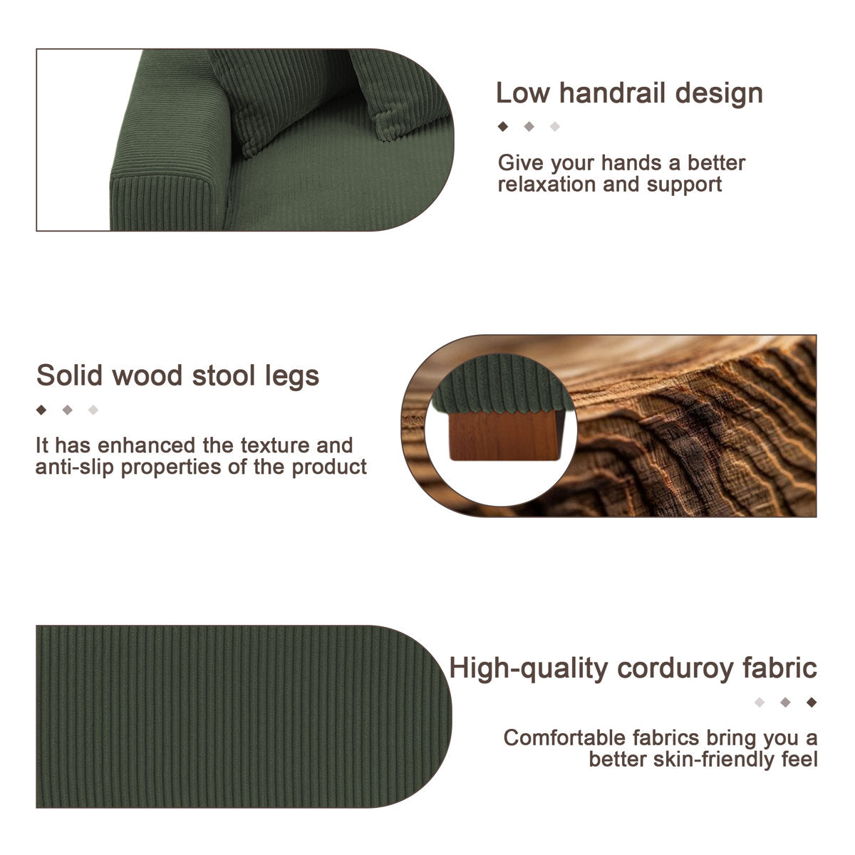 Milbrey 2 - Piece Corduroy Sectional