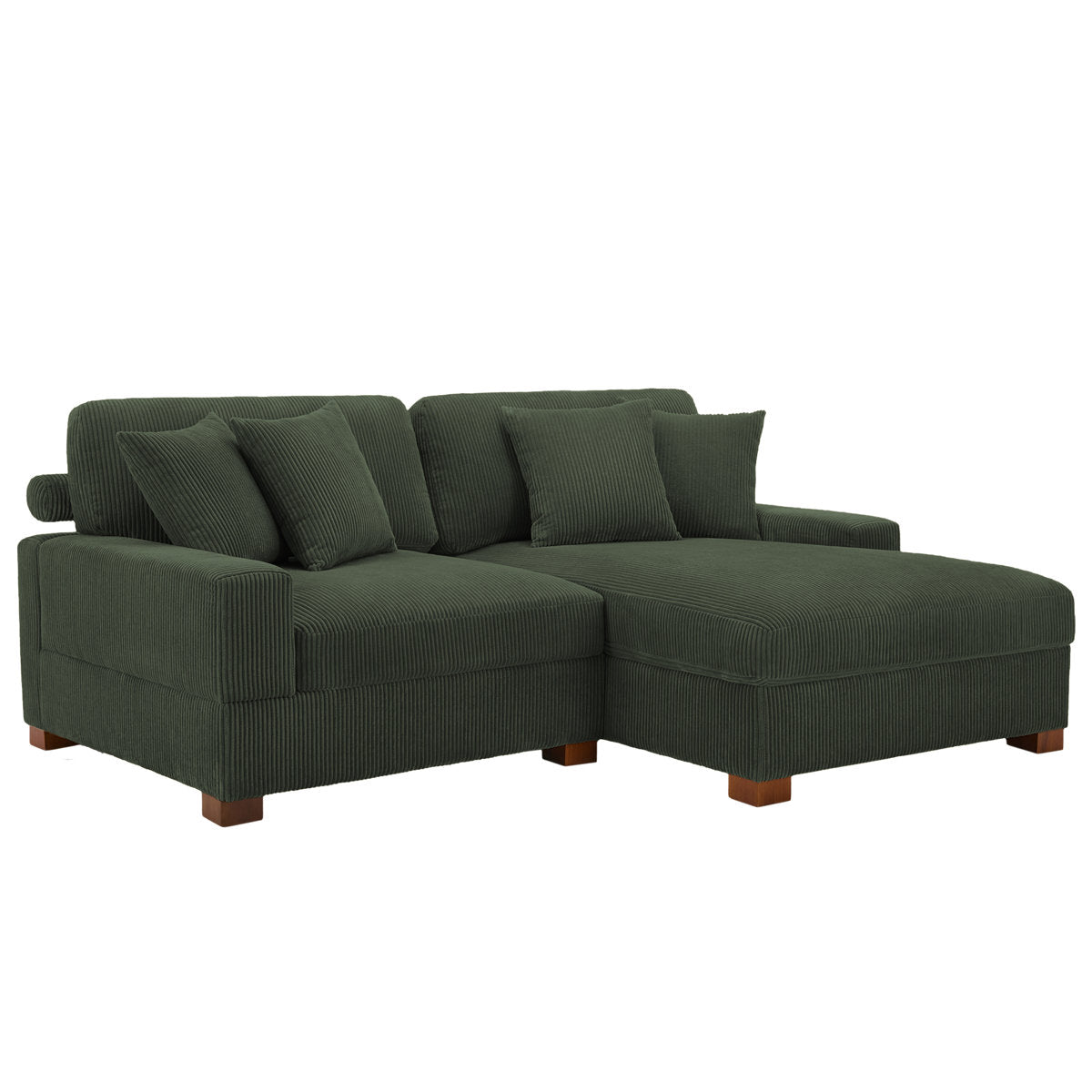 Milbrey 2 - Piece Corduroy Sectional
