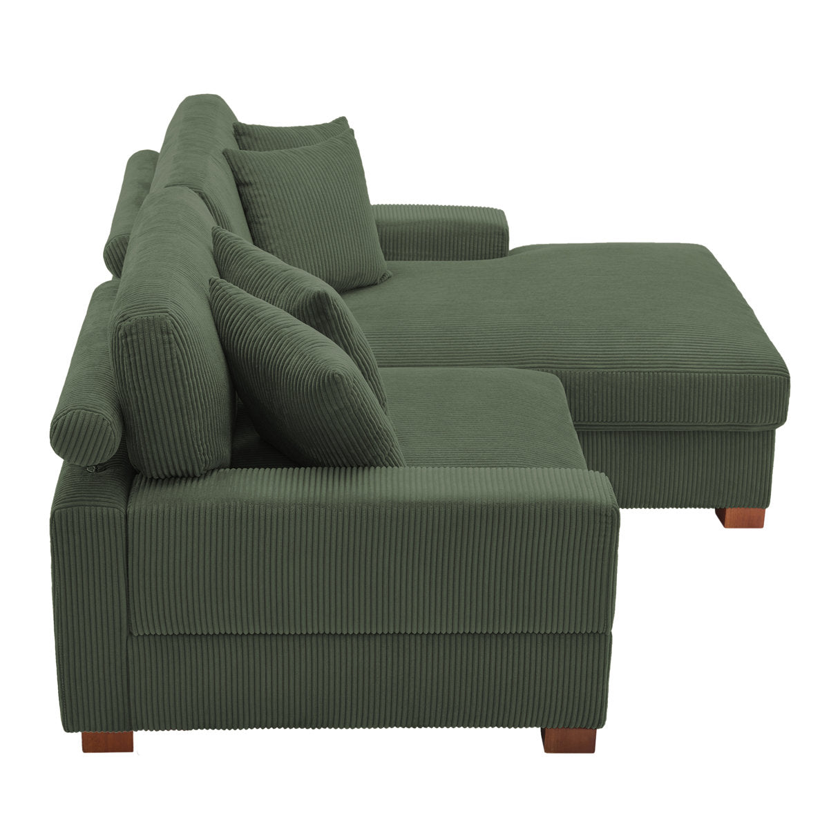 Milbrey 2 - Piece Corduroy Sectional