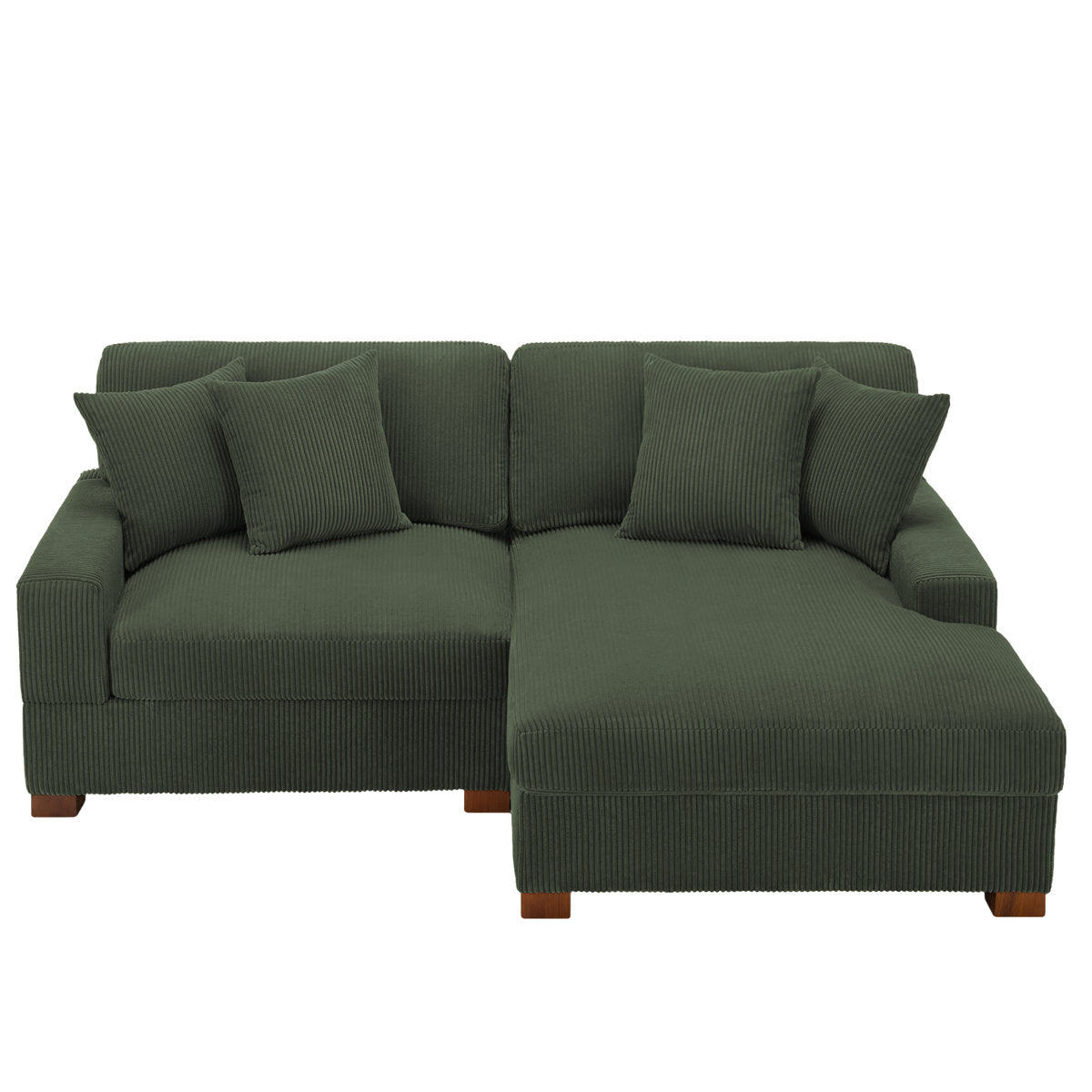 Milbrey 2 - Piece Corduroy Sectional