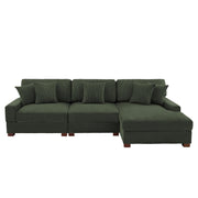 Milbrey 3 - Piece Corduroy Modular Sectional Sofa