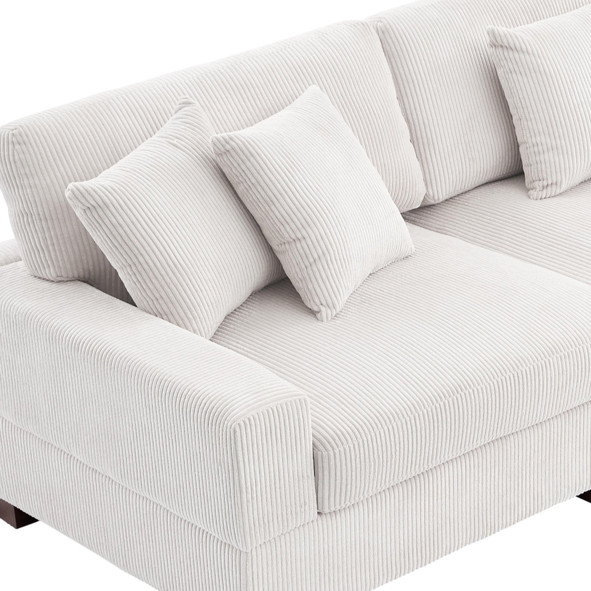 Milbrey 3 - Piece Corduroy Modular Sectional Sofa